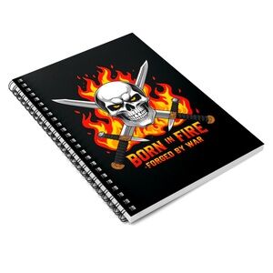 Black Skull Design Notebook